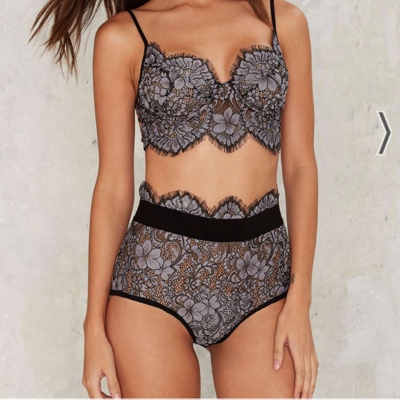 SKIVVIES by For Love & Lemons Loucette Lace Panty 🍋 - Picture 1 of 6